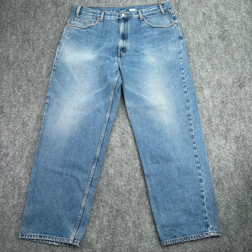 Levis Jeans Mens 40x30 (Fits 39x30) Blue 550 Relaxed Fit Vintage Denim 2002 READ